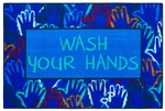 Wash Your Hands Value Mat - Rectangle - 4' x 6'