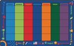 Calendar Celebrations Seating Rug - Rectangle - 8'4" x 13'4" - CFK5634 - Carpets for Kids