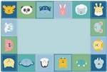 KIDSoft Baby Animals Border Rug
