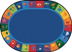 Sequential Seating Literacy Rug - Oval