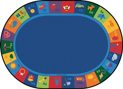 Sequential Seating Literacy Rug - Oval