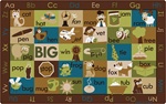 Rhyme Time Rug - Nature - Rectangle - 7'6" x 12' - CFK59762 - Carpets for Kids