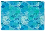 Peaceful Spaces Leaf Pixel Perfect Rug - Blue - Rectangle - 8' x 12'