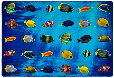 Friendly Fish Pixel Perfect Seating Rug