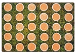 Tree Rounds Pixel Perfect Seating Rug - Rectangle - 6' x 9'