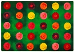 Flower Power Pixel Perfect Seating Rug - Rectangle - 8' x 12'