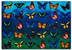 Beautiful Butterfly Pixel Perfect Seating Rug - Rectangle - 8' x 12'