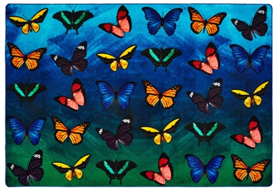 Beautiful Butterfly Pixel Perfect Seating Rug