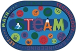 Carpets for Kids STEAM Value PLUS Rug - Oval - 4'x 6'