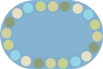 Calming Colors Pixel Perfect Seating Rug - Oval - 8' x 12'