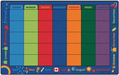 Canadian Calendar Celebrations Rug