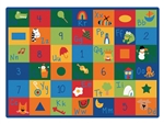 Learning Blocks Rug - Rectangle - 4'5" x 5'10" - CFK7001 - Carpets for Kids