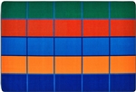 Color Blocks Value Seating Rug - Rectangle - 6' x 9' - CFK7291 - Carpets for Kids