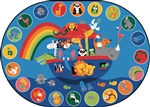 Noah's Voyage Circletime Rug - Oval - 6' x 9' - CFK80006 - Carpets for Kids