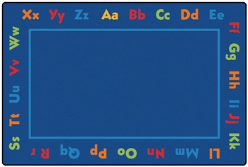 Alphabet Value Rug - Rectangle - 7'6" x 12' - CFK9088 - Carpets for Kids