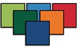 Mini Go Squares - 12 Classroom Carpet Squares - CFK9122 - Carpets for Kids