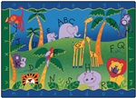 Alphabet Jungle Rug - Rectangle - 5'10" x 8'4" - CFK9300 - Carpets for Kids