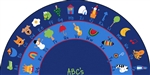 Fun with Phonics Rug - Semi-Circle - 6'8" x 13'4" - CFK9634 - Carpets for Kids