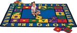 Bilingual Rug Factory Second - Rectangle - 5'10" x 8'4" - CFKFS1600 - Carpets for Kids