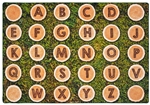Alphabet Tree Rounds Pixel Perfect Seating Rug (Factory Second) - Rectangle - 6' x 9'