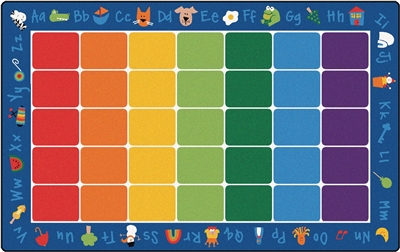 Fun with Phonics Rug Factory Second - Rectangle - 8'4" x 13'4" - CFKFS9614 - Carpets for Kids