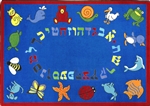 ABC Animals Rug Hebrew Alphabet - JC1566XX - Joy Carpets