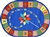Alphabet Pinwheel Rug - JC1625XX - Joy Carpets