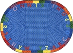 Alphabet Faux Braid Rug