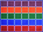 Blocks Abound Rug - Primary - Rectangle -  7'8" x 10'9" - JC1709D01 - Joy Carpets