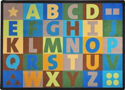 Oversize Alphabet Rug Earthtone - JC1742ETXX - Joy Carpets