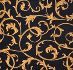Acanthus Wall-to-Wall Carpet - Black - 13'6" - JC1744W01 - Joy Carpets