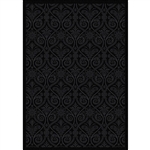 Damascus Rug - Black - Rectangle -  3'10" x 5'4"