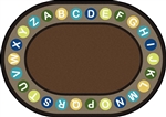 Alphabet Spots Circletime Rug - Earthtone