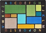 Building Blocks ABC Rug - Earthtone