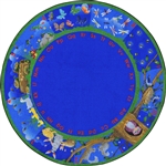 Nature's Numbers Rug - Round - 7'7"