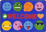 Emoji Expressions Rug - Rectangle - 2'8" x 3'10" - JCX1936A - RTR Kids Rugs