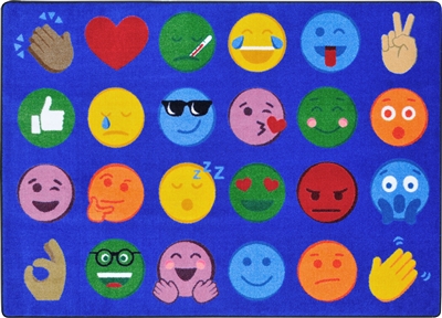 Emoji Expressions Rug - JCX1936XX - RTR Kids Rugs