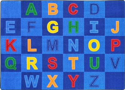 Patchwork Letters Rug - JCX1953XX - RTR Kids Rugs