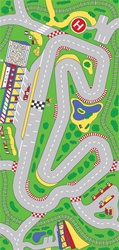 Racetrack Play Rug - Rectangle - 36" x 80" - LC205 - Learning Carpets